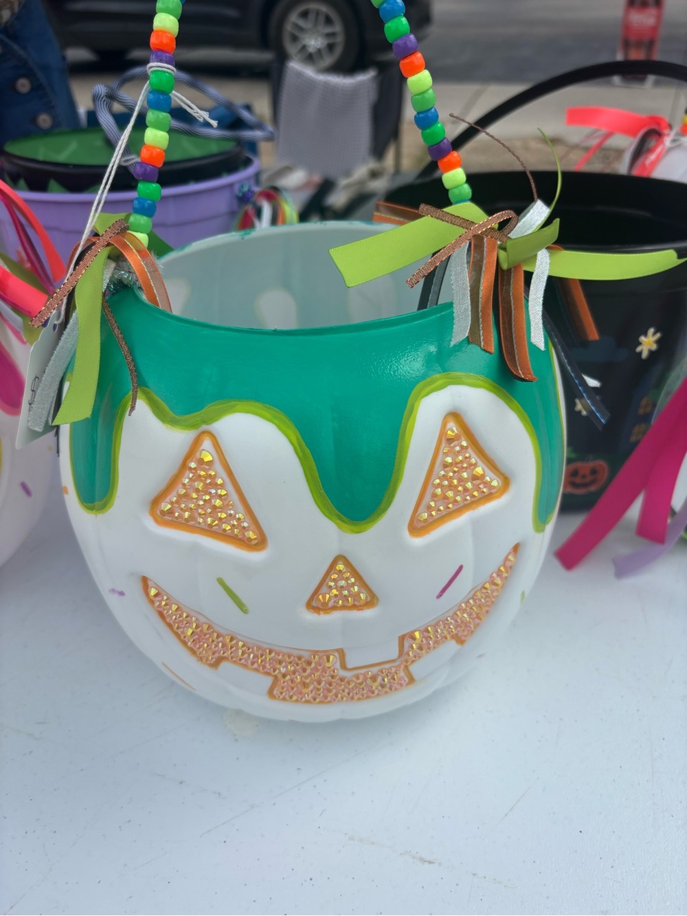 Halloween pail treat bucket